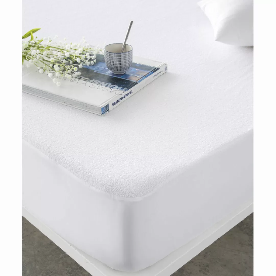 Matratzenschoner Naturals Weiß Einzelmatratze (90 X 190/200 Cm) günstig online kaufen