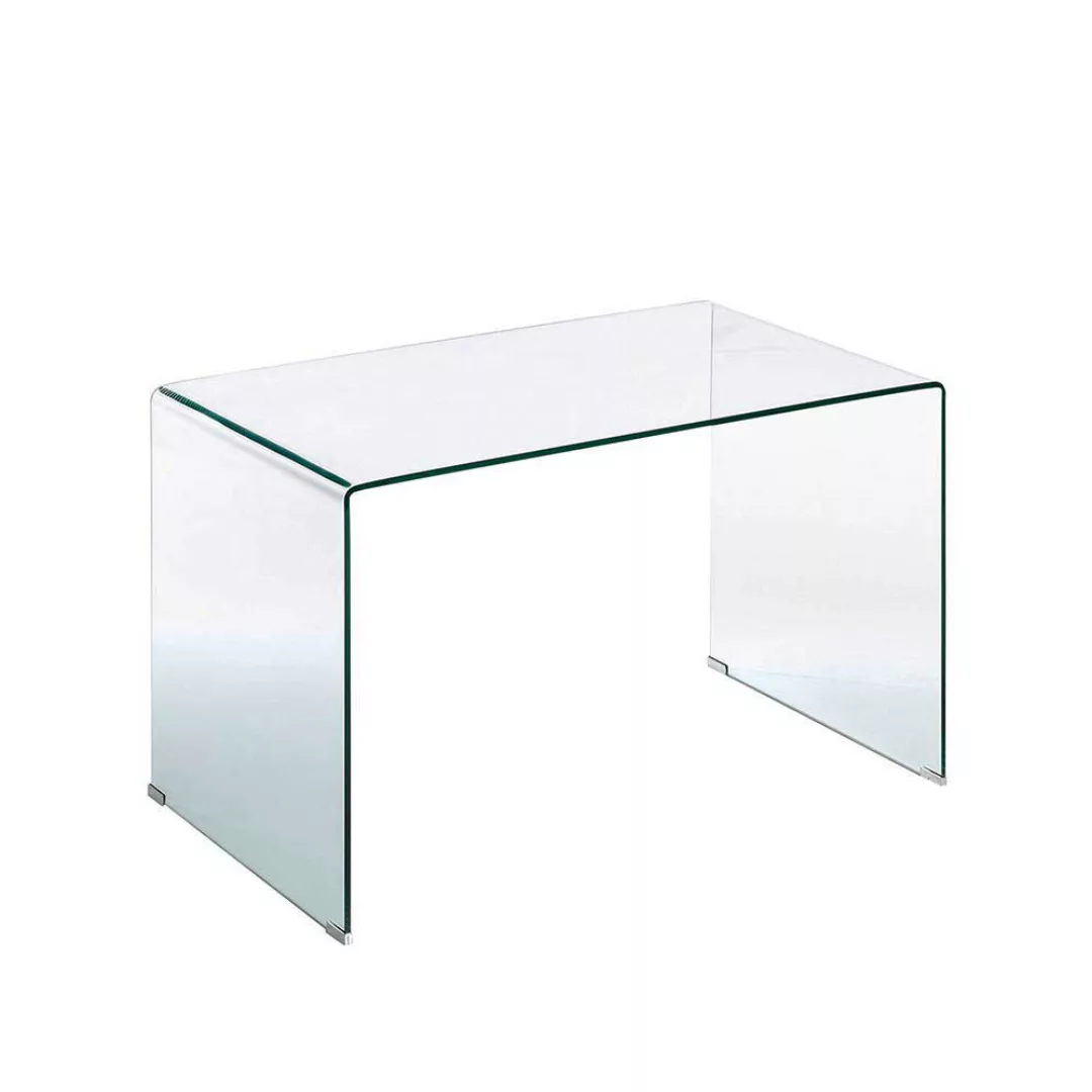 Schreibtisch aus Spiegelglas 125 cm breit günstig online kaufen
