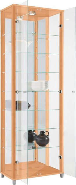 fif möbel Vitrine "OPTIMA", Standvitrine/Glasvitrine 2x Glastür,perfekt für günstig online kaufen