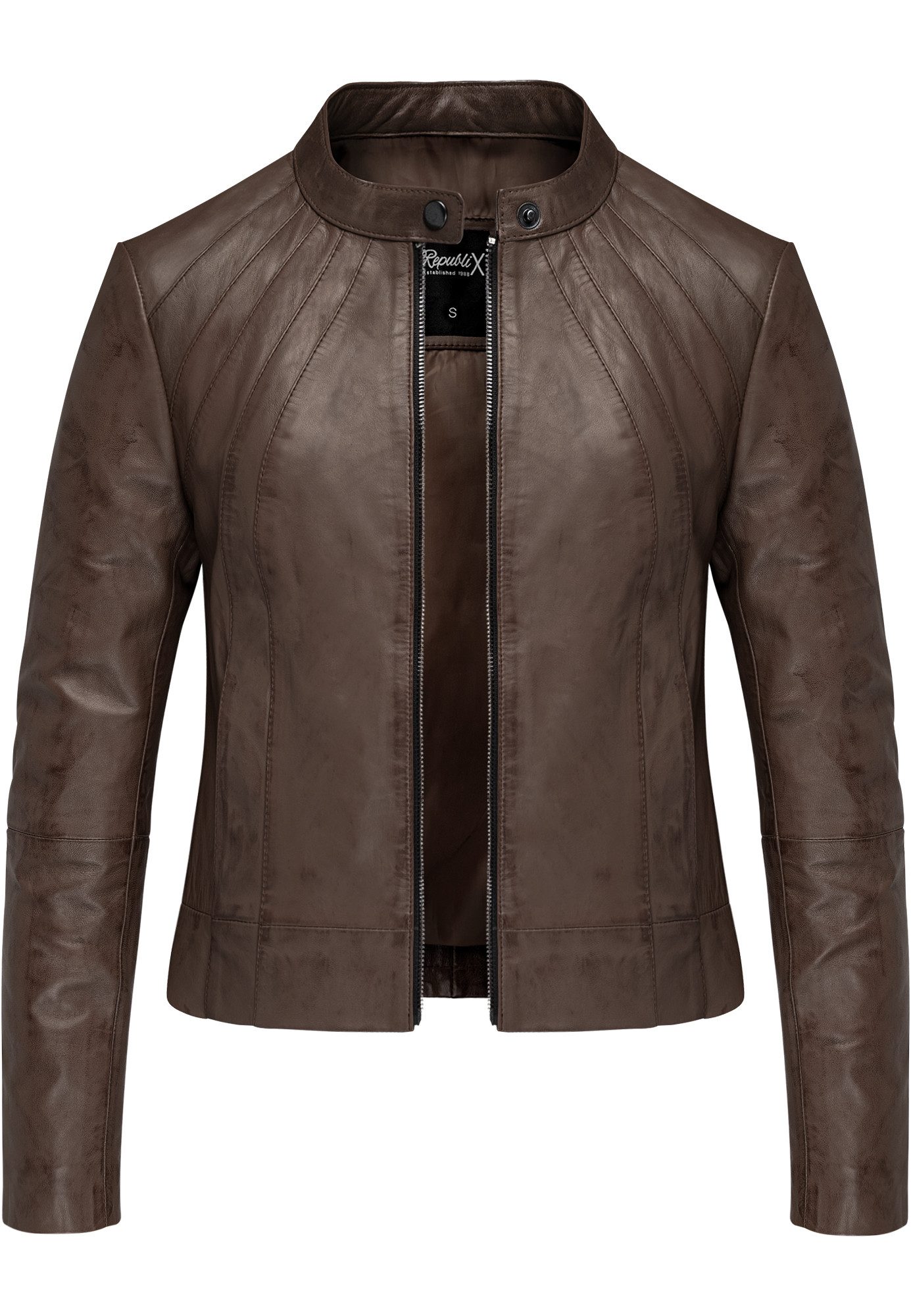REPUBLIX Lederjacke WILLOW Echtleder Damen Biker günstig online kaufen