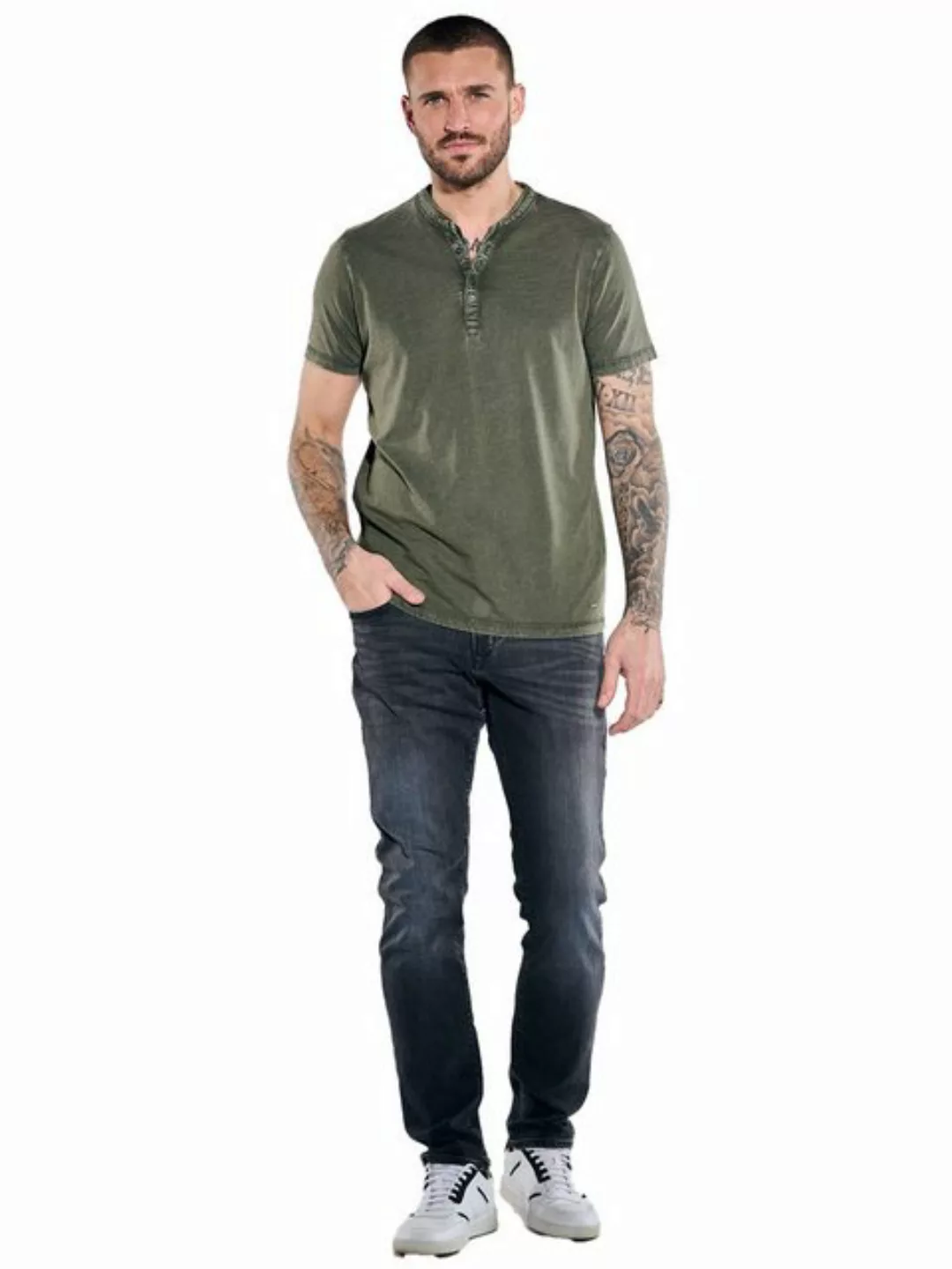 emilio adani T-Shirt Henley-Shirt regular günstig online kaufen