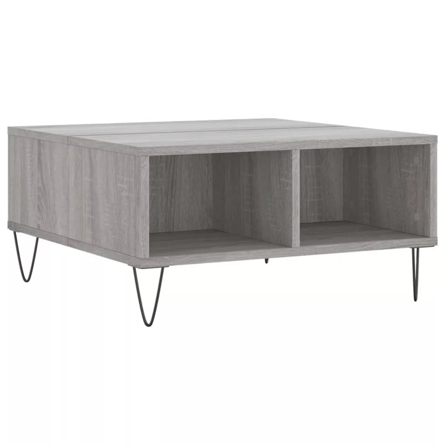 vidaXL Couchtisch Grau Sonoma 60x60x30 cm Holzwerkstoff Modell 4 günstig online kaufen