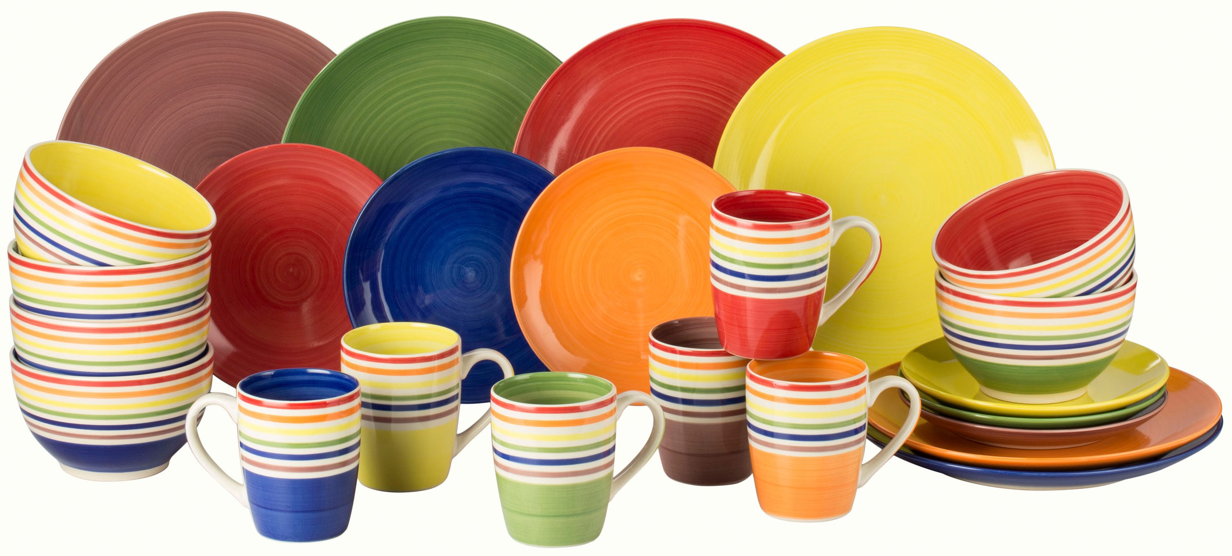 Retsch Arzberg Kombiservice »Geschirr-Set, Service COLOUR STRIPES«, (Set, 2 günstig online kaufen