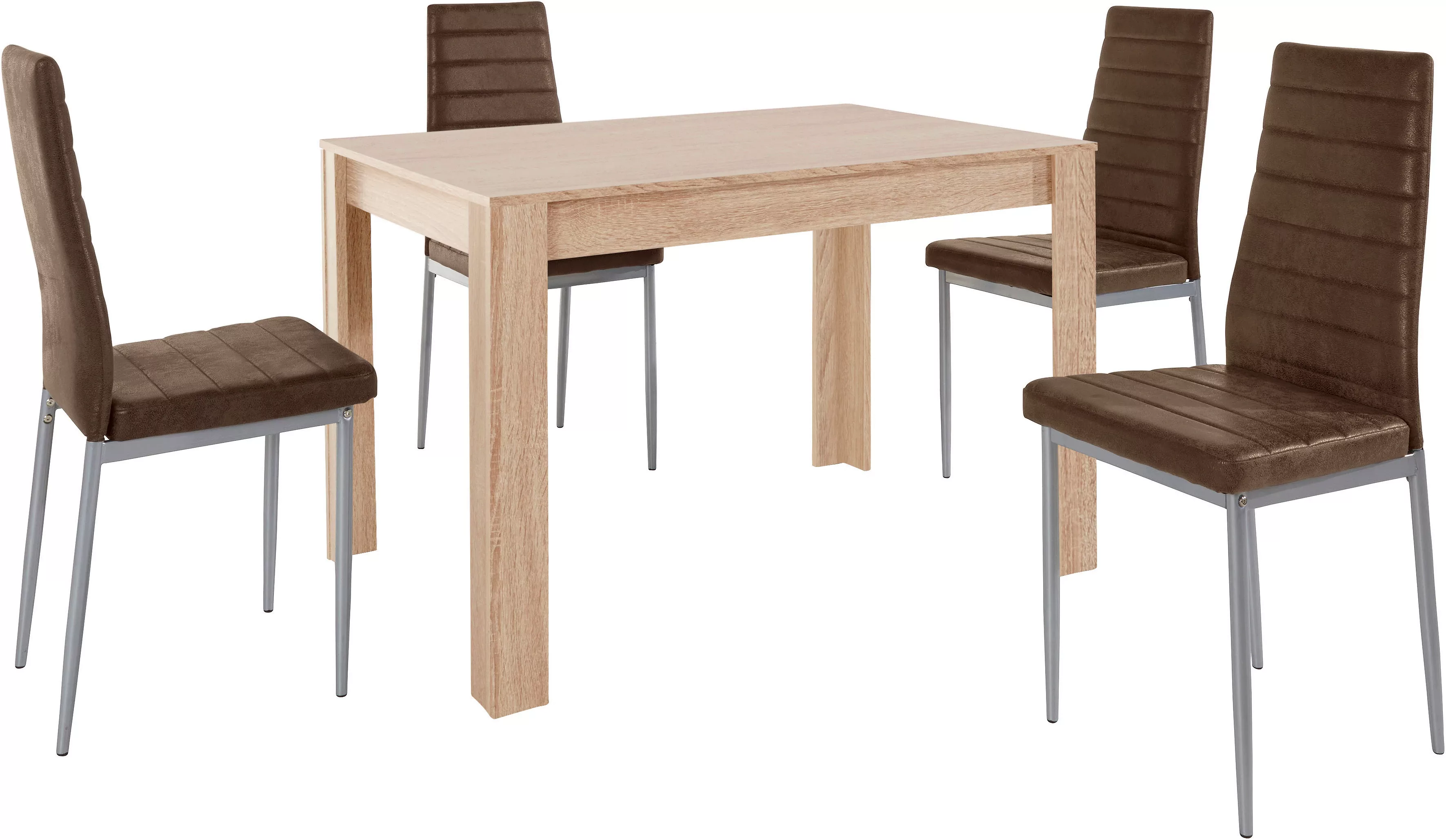 INOSIGN Essgruppe, (Set, 5 tlg.), Tischbreite 120 cm günstig online kaufen