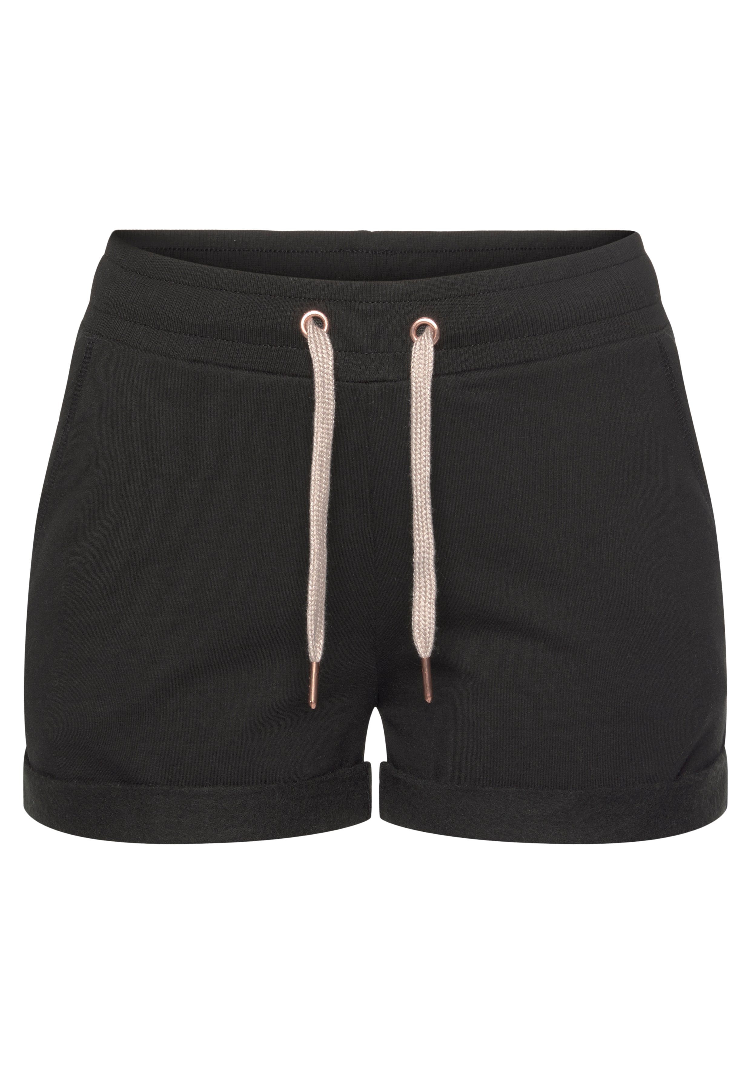 LASCANA Shorts, mit Rippbündchen und Umschlagsaum, Loungewear günstig online kaufen