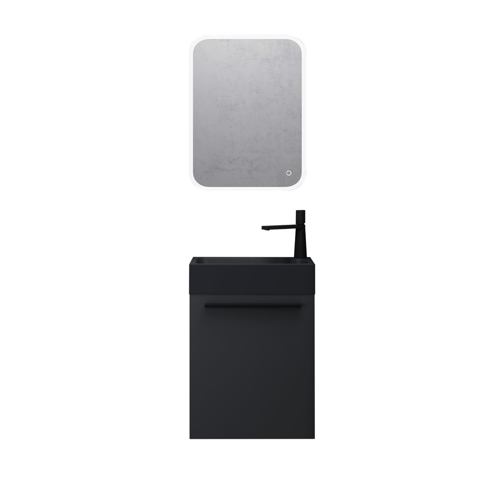 doporro Badmöbel-Set Badezimmerschrank Badmöbel-Set Waschbeckenunterschrank günstig online kaufen