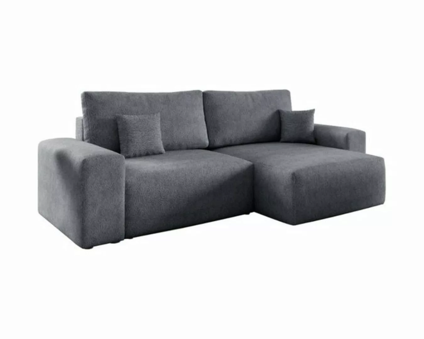 Deine Möbel 24 Wohnlandschaft MILKY 255 cm breit Ecksofa Sofa Wohnzimmer L- günstig online kaufen