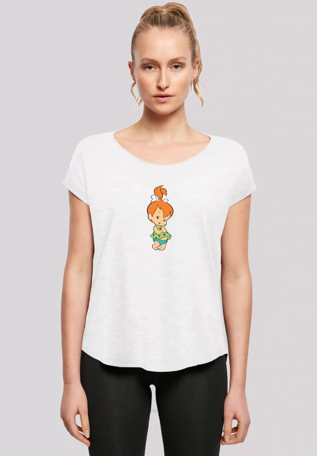 F4NT4STIC T-Shirt "Pebbles Feuerstein", Damen,Premium Merch,Lang,Longshirt, günstig online kaufen