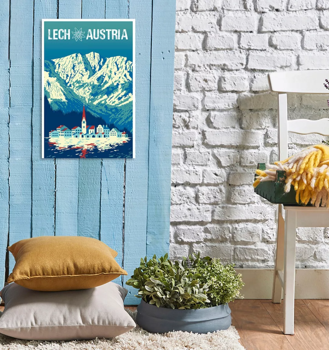 queence Metallbild "Lech", (1 St.), Stahlschilder günstig online kaufen