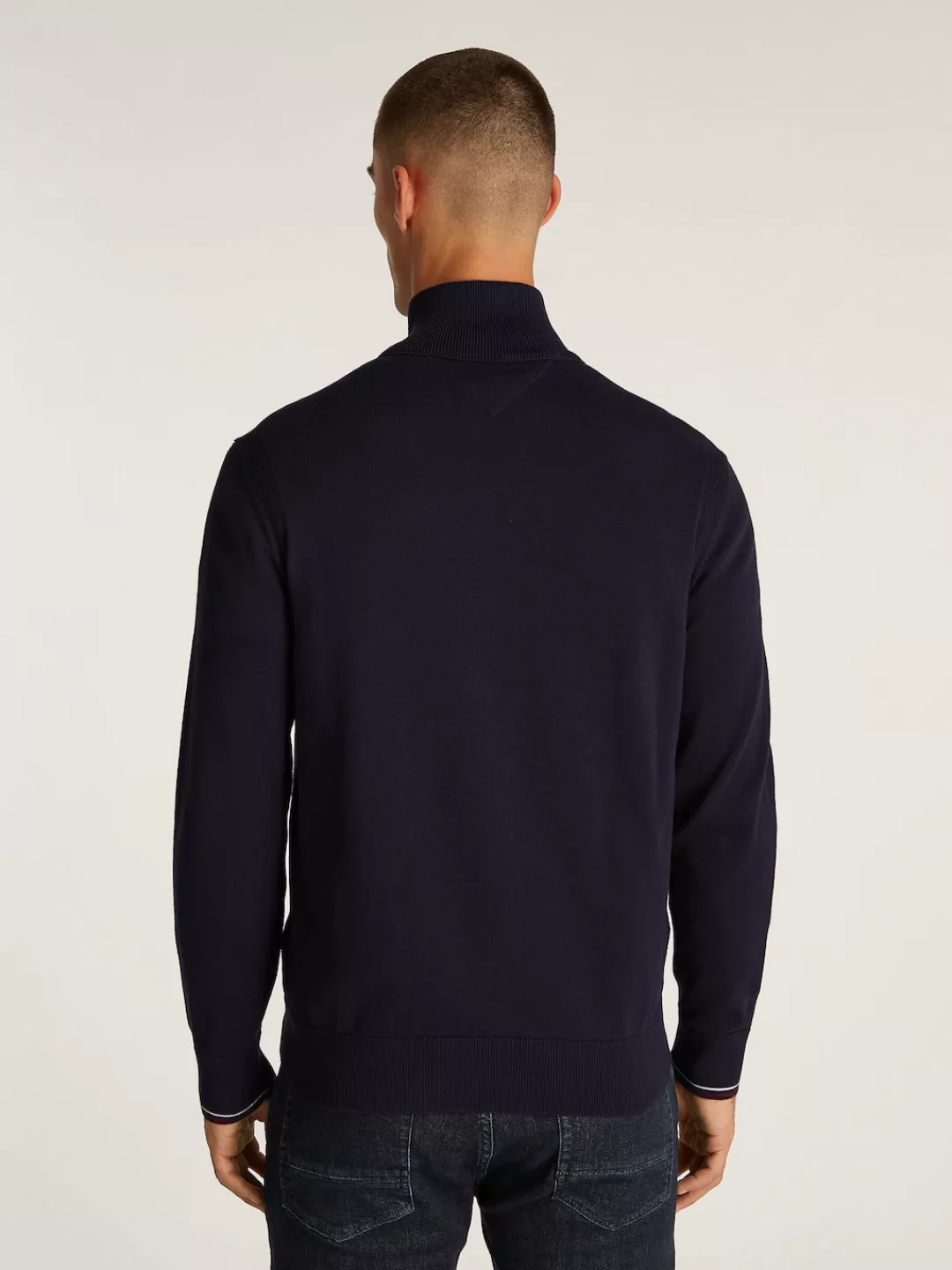 Tommy Hilfiger Cardigan RWB TIPPED COTTON ZIP THROUGH Mit Streiefen in Tomm günstig online kaufen