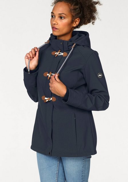 Polarino Softshelljacke, mit Kapuze, für Übergangszeiten, atmungsaktiv, win günstig online kaufen