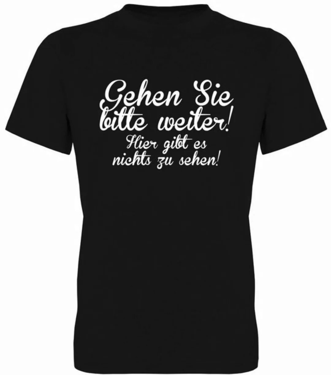 G-graphics T-Shirt Gehen Sie bitte weiter! Hier gibt es nichts zu sehen! He günstig online kaufen