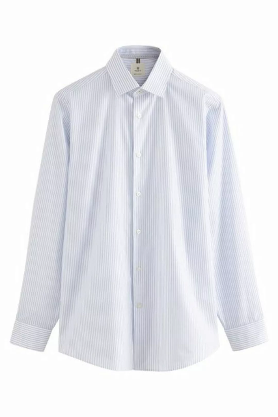 Next Langarmhemd Hemd aus bedruckter Baumwolle mit Sportmanschetten (1-tlg) günstig online kaufen