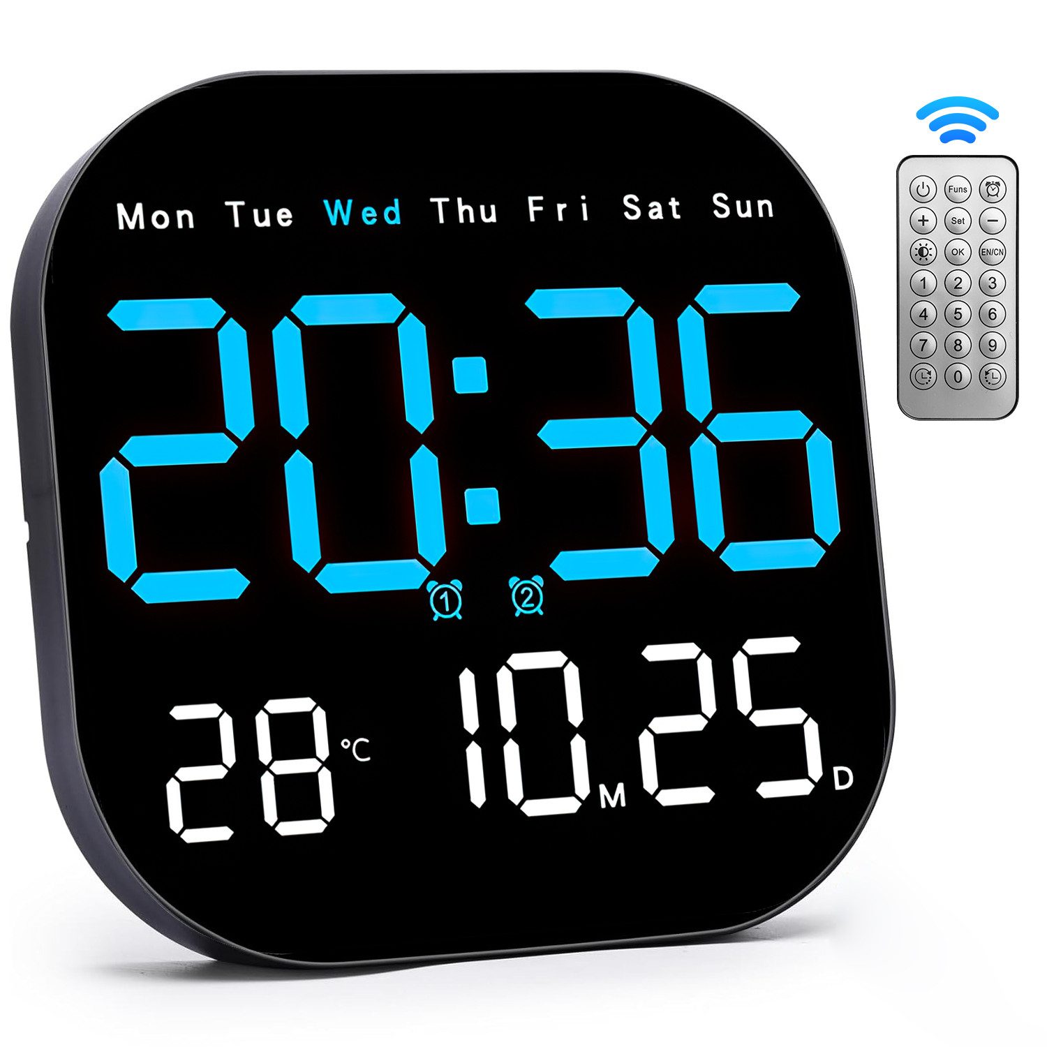 ZEUOPQ Wanduhr Wanduhr Digitale LED-Wanduhr mit günstig online kaufen