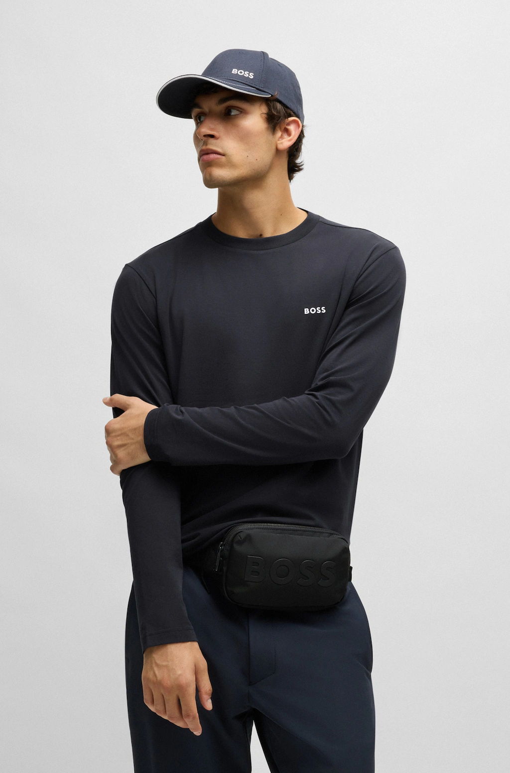 BOSS GREEN Langarmshirt "Tee Long", mit Rundhalsausschnitt günstig online kaufen