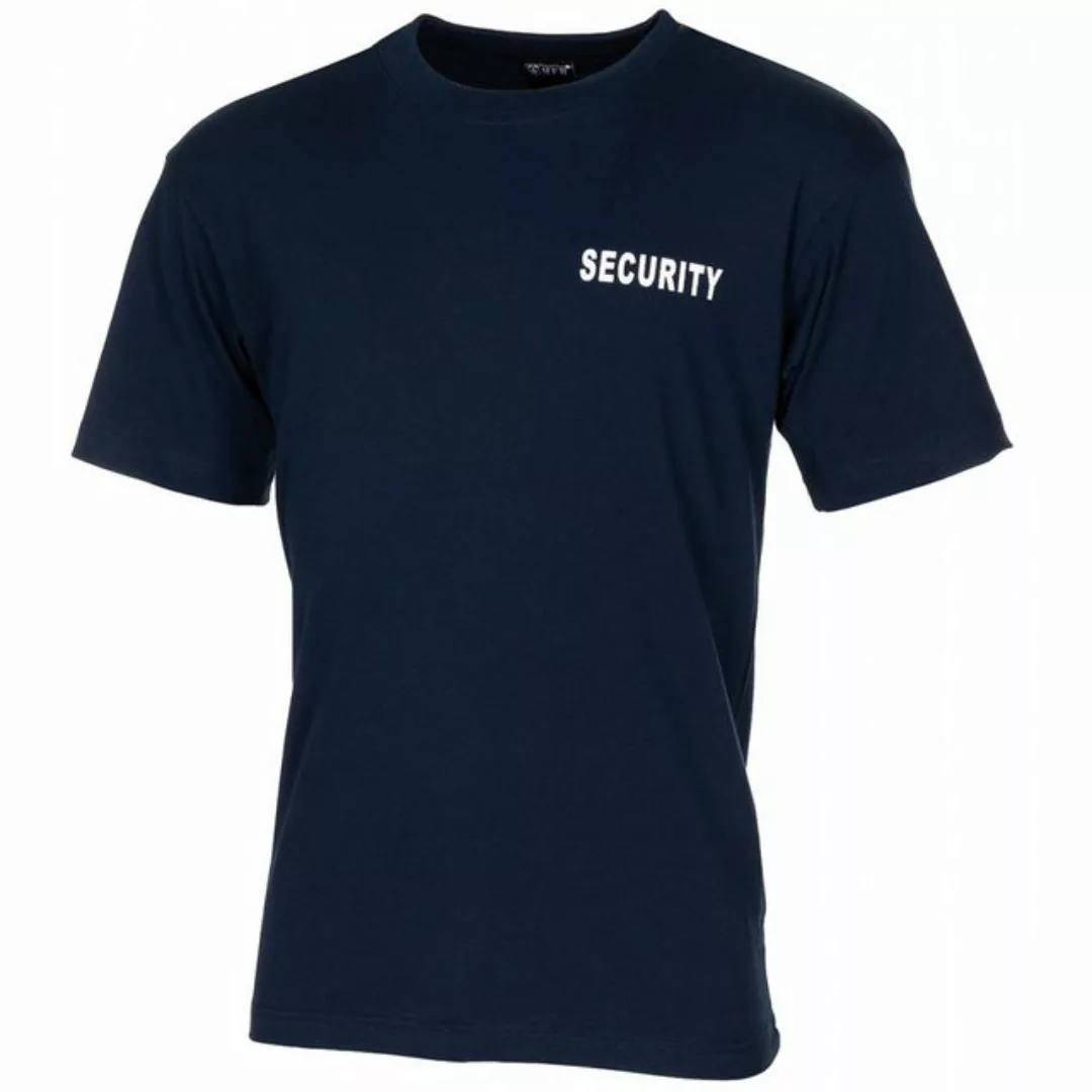 MFH T-Shirt T-Shirt, blau, Security, bedruckt - L (1-tlg) bedruckt günstig online kaufen