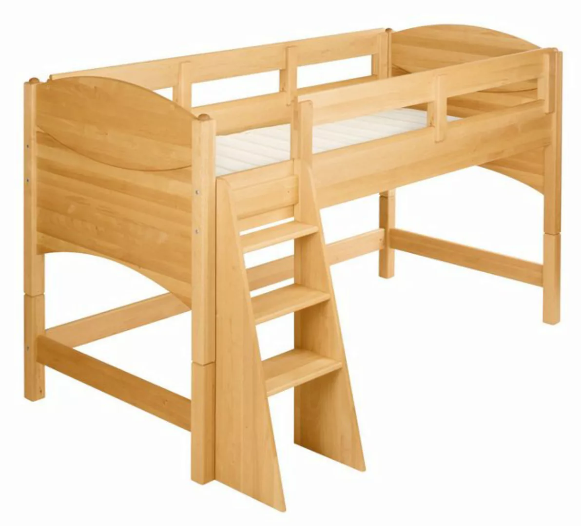 BioKinder - Das gesunde Kinderzimmer Hochbett Noah 90x200 cm, 80 cm Unterbe günstig online kaufen