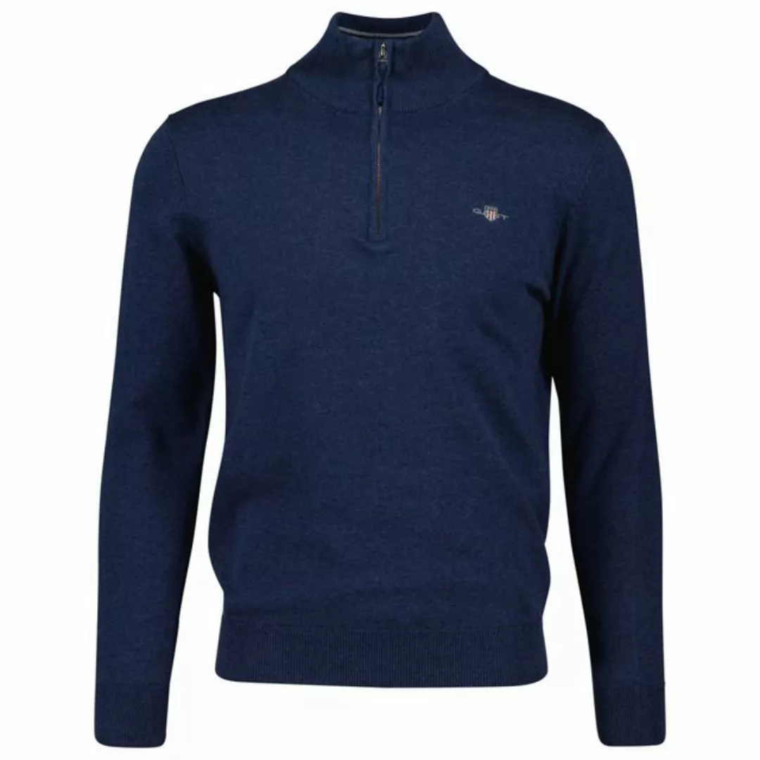 Gant Troyer "CLASSIC COTTON HALF ZIP", mit gerippten Details günstig online kaufen