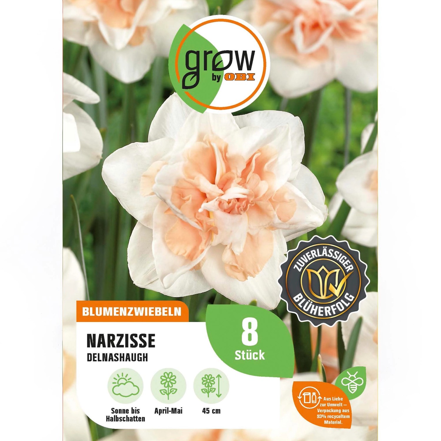GROW by OBI Narzisse Delnashaugh 8 Stück Narcissus double Delnashaugh günstig online kaufen