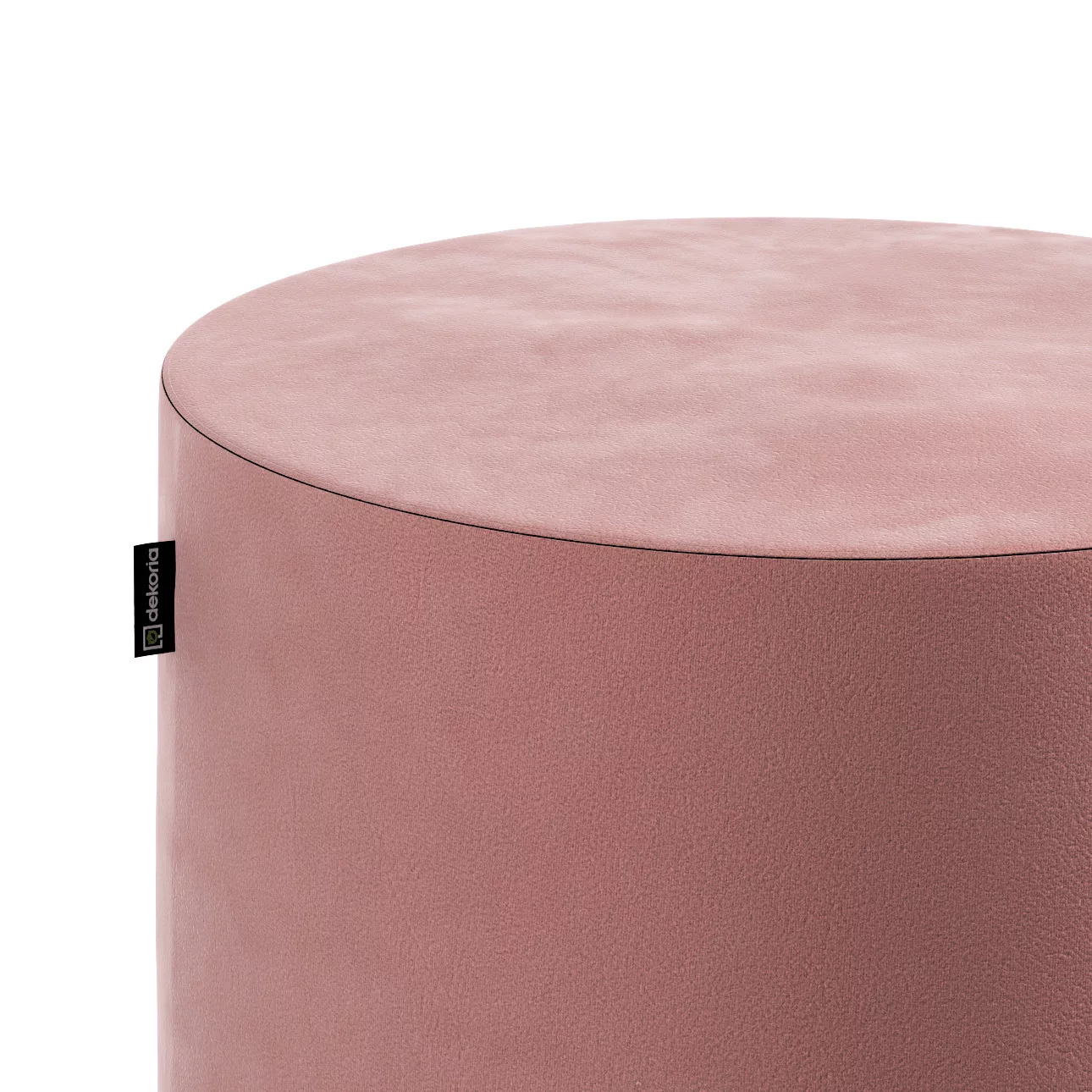 Pouf Barrel, koralle, ø40 cm x 40 cm, Velvet (704-30) günstig online kaufen