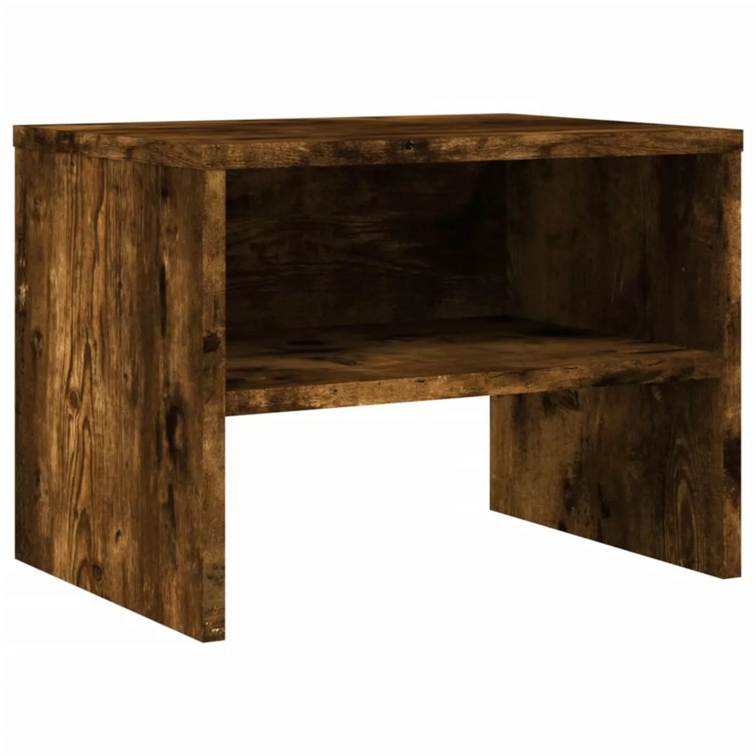 vidaXL Nachttisch Räuchereiche 40x30x30 cm Holzwerkstoff günstig online kaufen