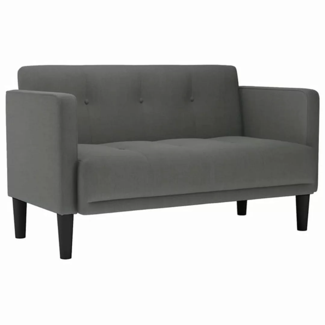 vidaXL Sofa Zweisitzer-Sofa Dunkelgrau 111 cm Stoff günstig online kaufen