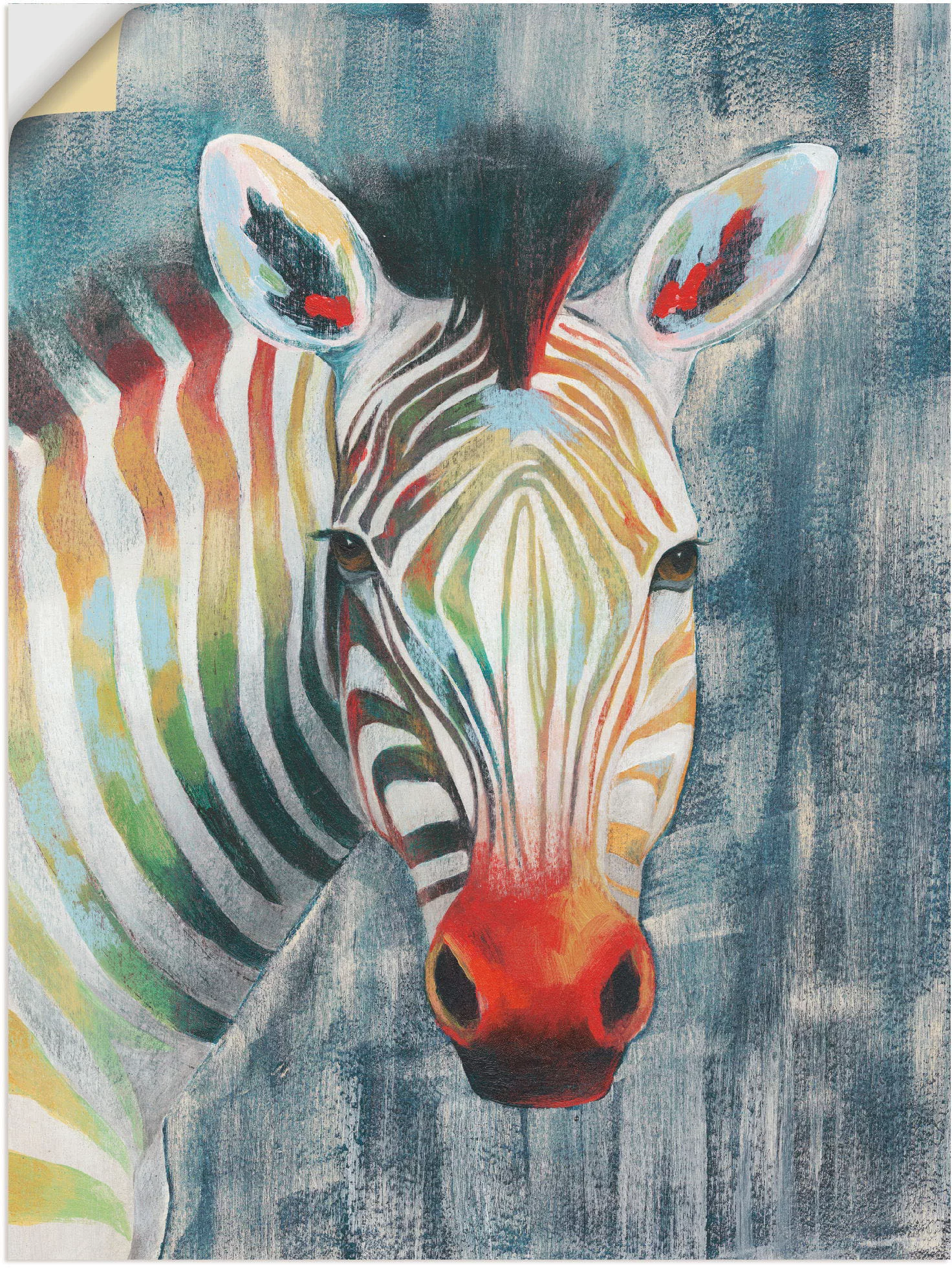 Artland Wandbild "Prisma Zebra I", Wildtiere, (1 St.), als Alubild, Outdoor günstig online kaufen