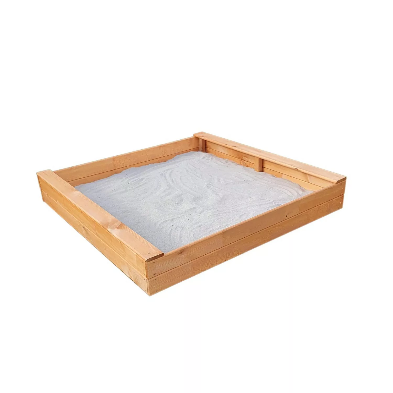 Promadino Sandkasten Multi Basis Kiefernholz (BxTxH) 140 cm x 140 cm x 22 c günstig online kaufen