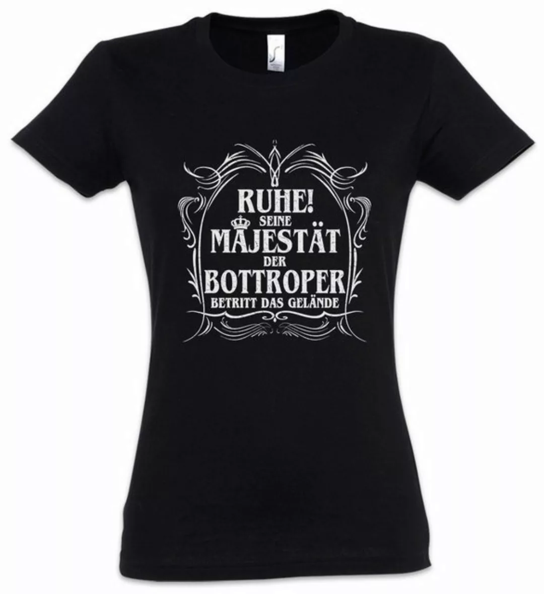 Urban Backwoods Print-Shirt Seine Majestät Der Bottroper Damen T-Shirt Tetr günstig online kaufen