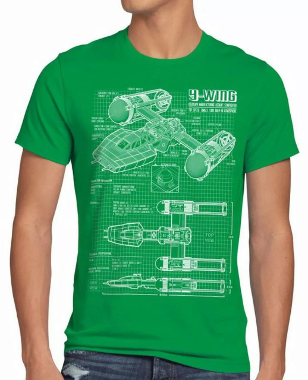 style3 Print-Shirt Herren T-Shirt Y-Wing rebellion star krieg sterne der wa günstig online kaufen