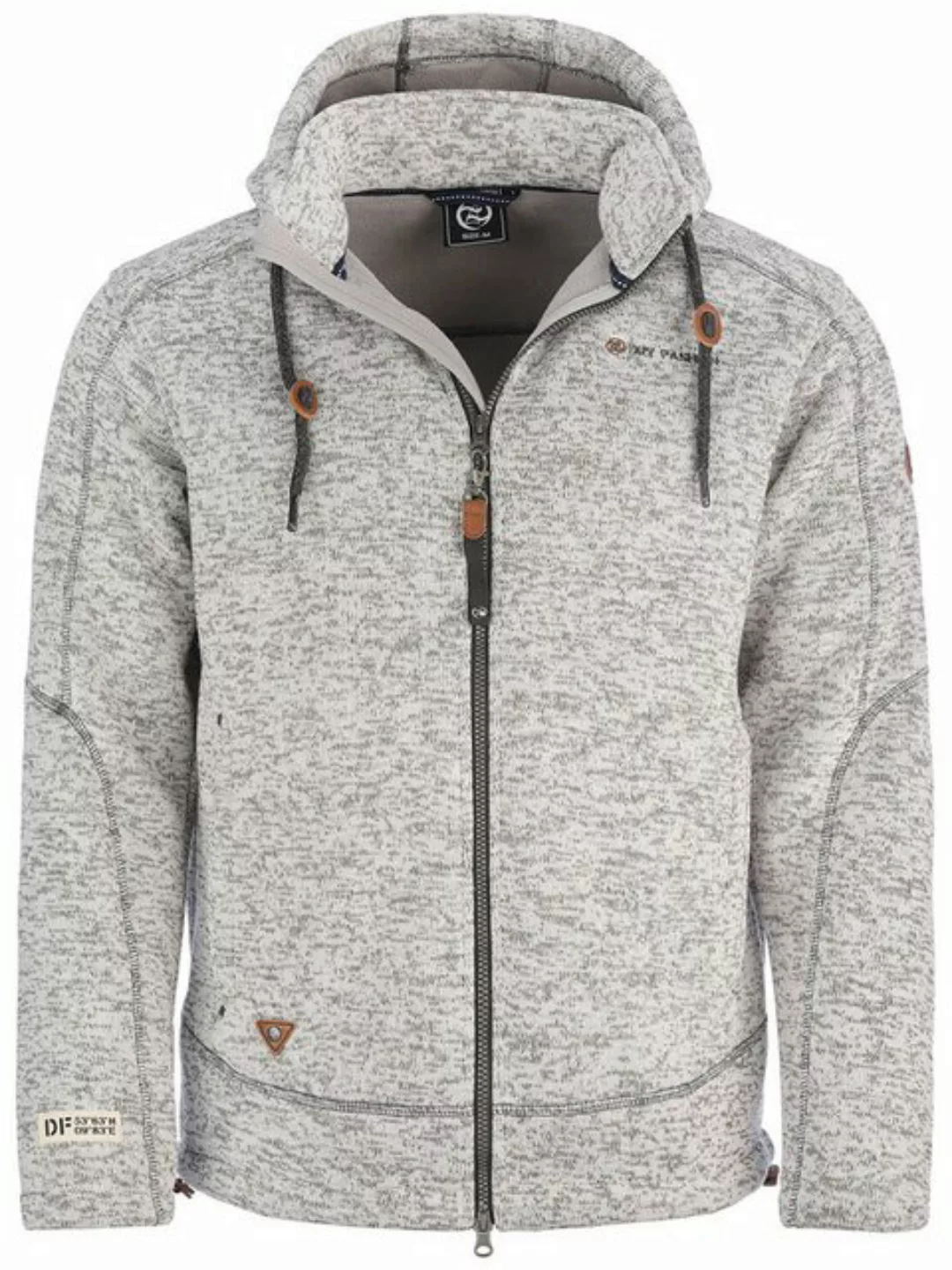 Dry Fashion Fleecejacke Herren Jacke Kappeln Fleece mit Kapuze - Wärmende K günstig online kaufen