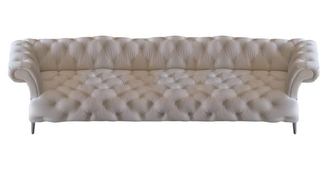 JVmoebel Chesterfield-Sofa Weiß Viersitzer Leder Neu Sofa Couch Einrichtung günstig online kaufen