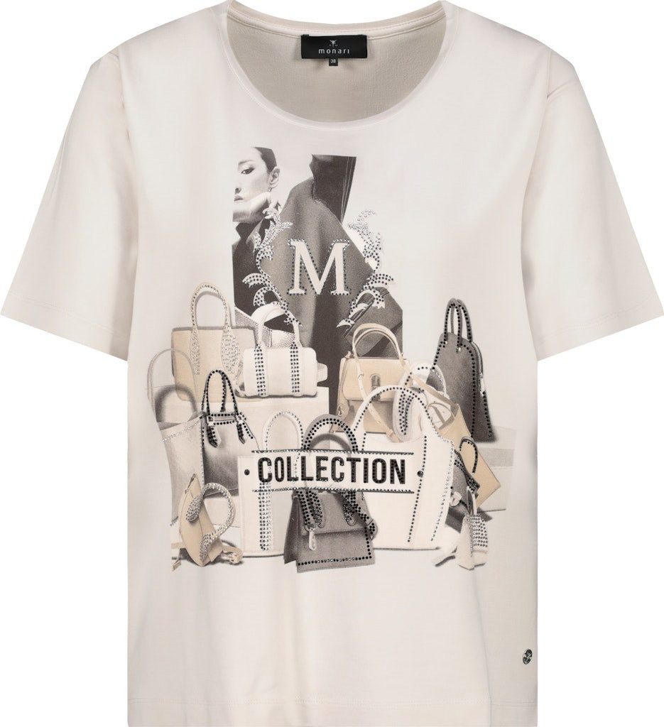 Monari Rundhalsshirt, mit Alloverprint günstig online kaufen