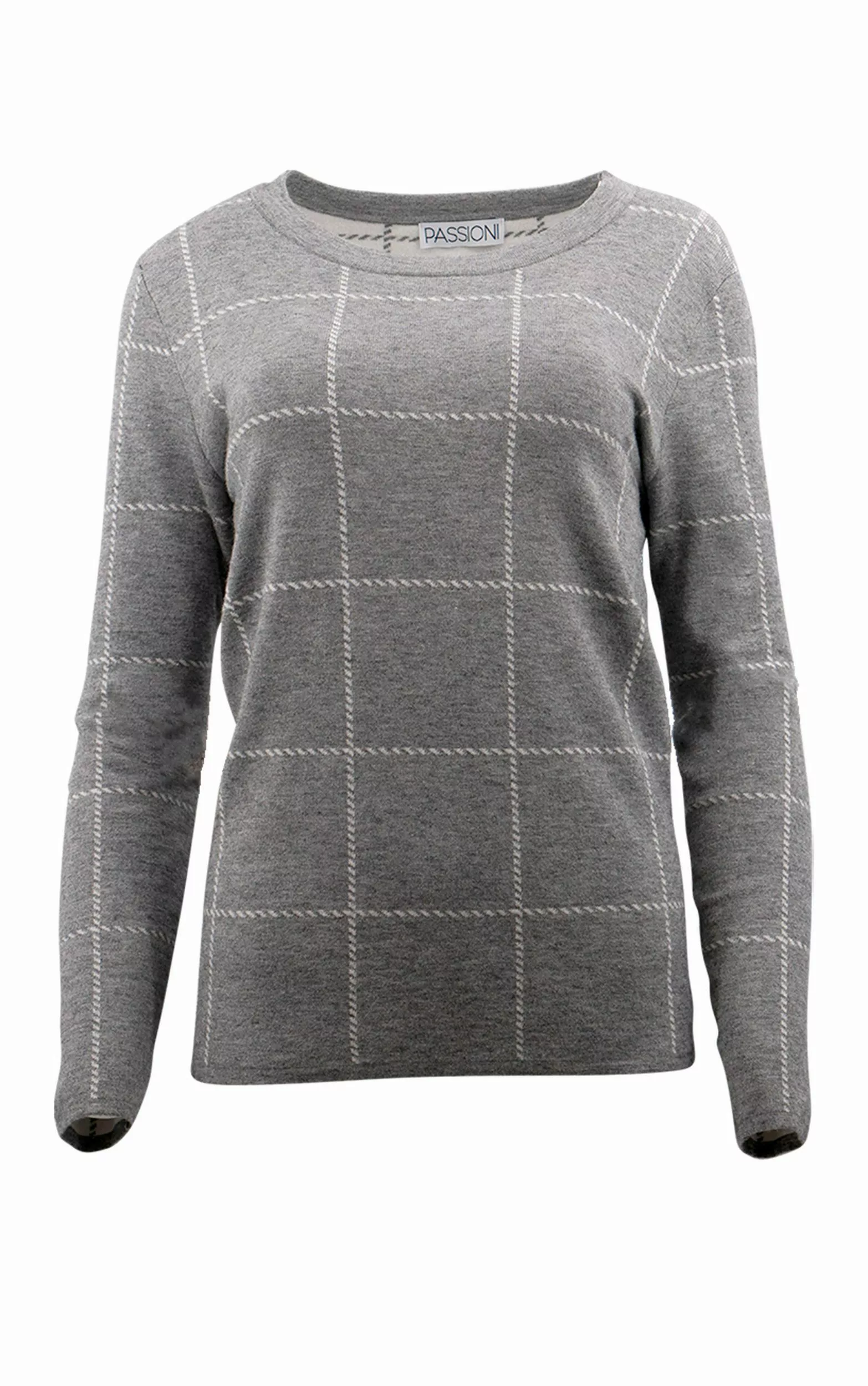 Passioni Strickpullover Zeitloser Pullover mit dezentem günstig online kaufen