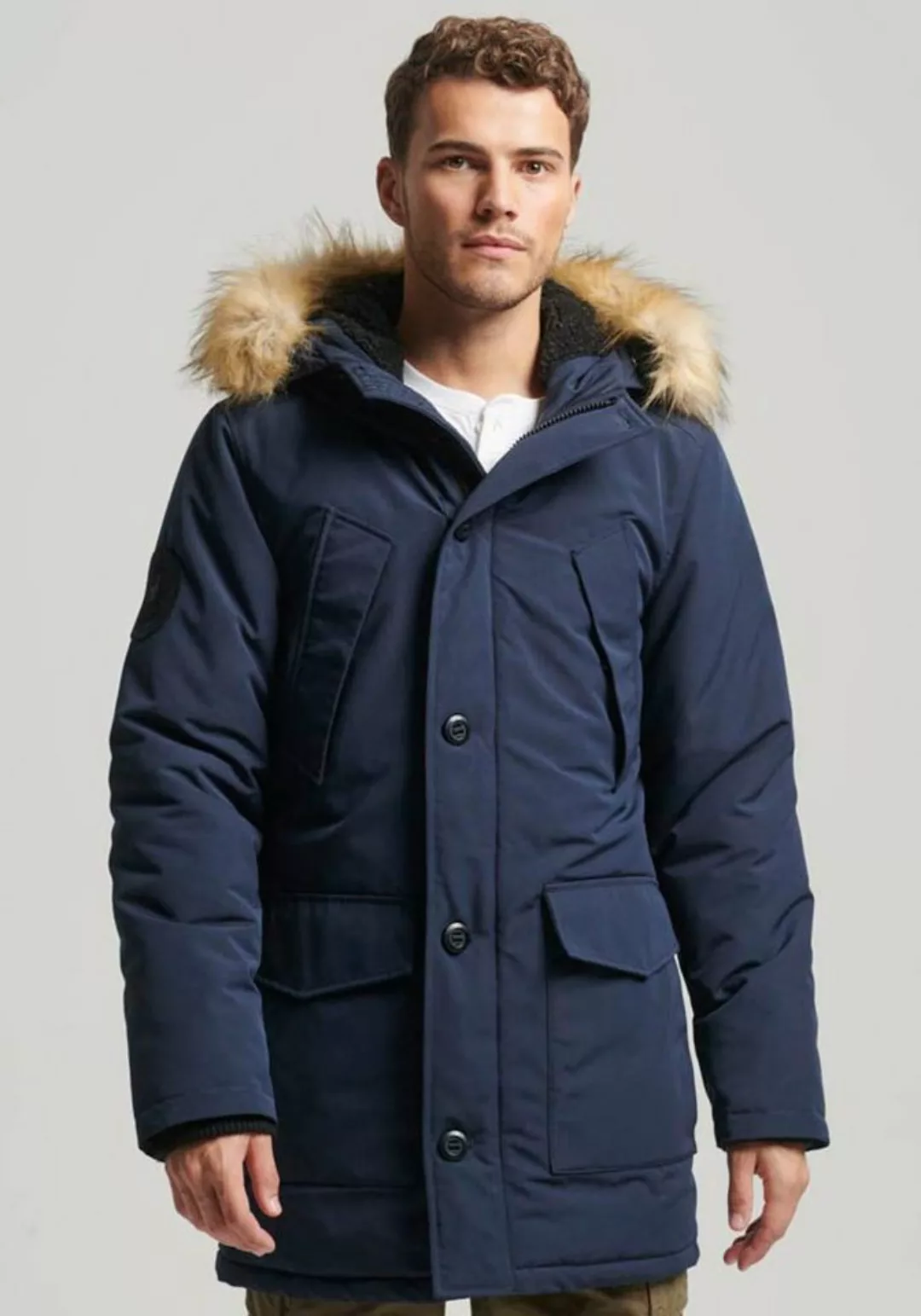 Superdry Steppjacke EVEREST FAUX FUR HOODED PARKA günstig online kaufen