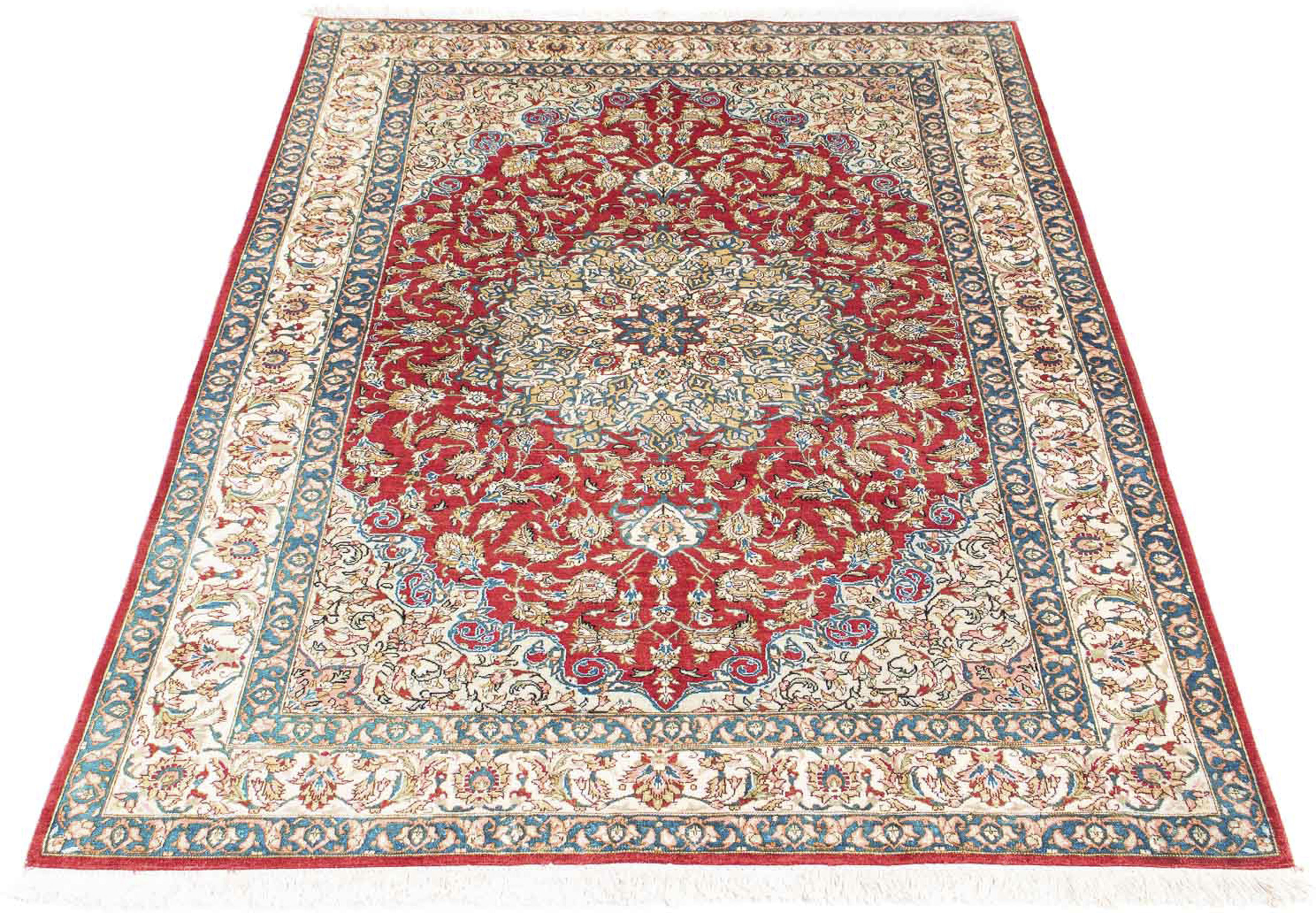 morgenland Orientteppich »Perser - Ghom - 156 x 98 cm - rot«, rechteckig, W günstig online kaufen