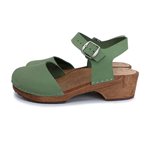 Freja - Schwedische Holz Clogs Sandale Von Me&Myclogs - Low Heel günstig online kaufen