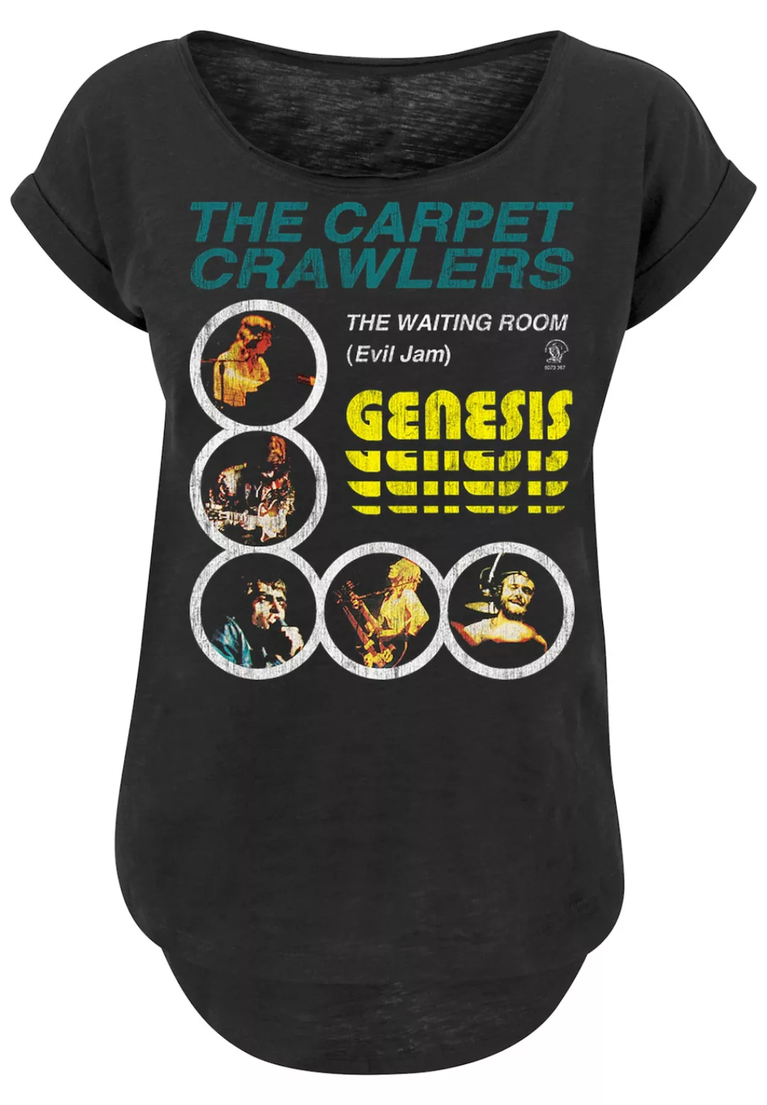 F4NT4STIC T-Shirt "Long Cut T-Shirt Genesis The Carpet Crawlers", Damen,Pre günstig online kaufen