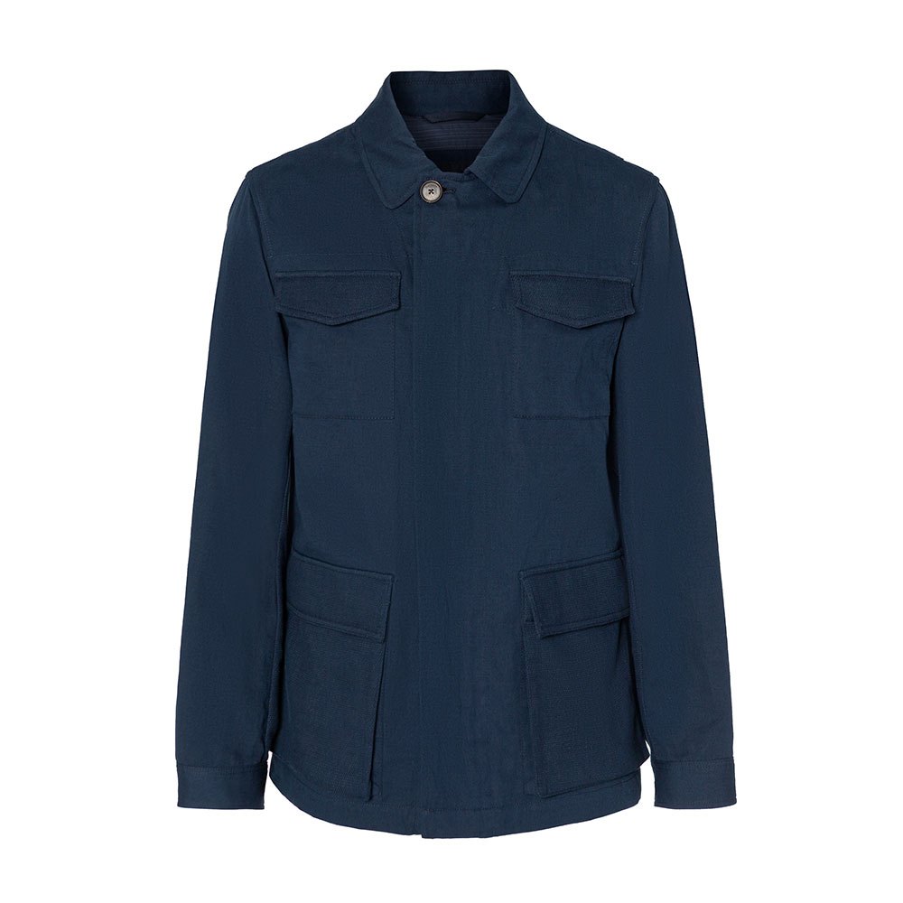 Hackett Herringbone Field Jacke XL Navy günstig online kaufen