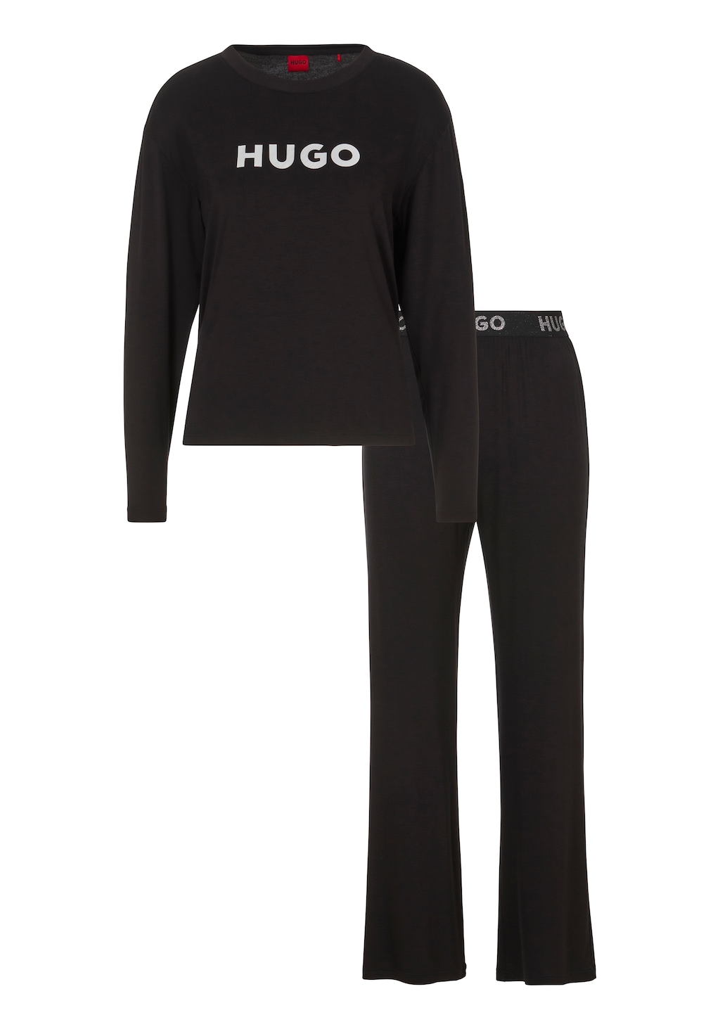 HUGO Underwear Pyjama, (Set, 2 tlg., 2er-Set), mit HUGO-Logoschriftzug günstig online kaufen