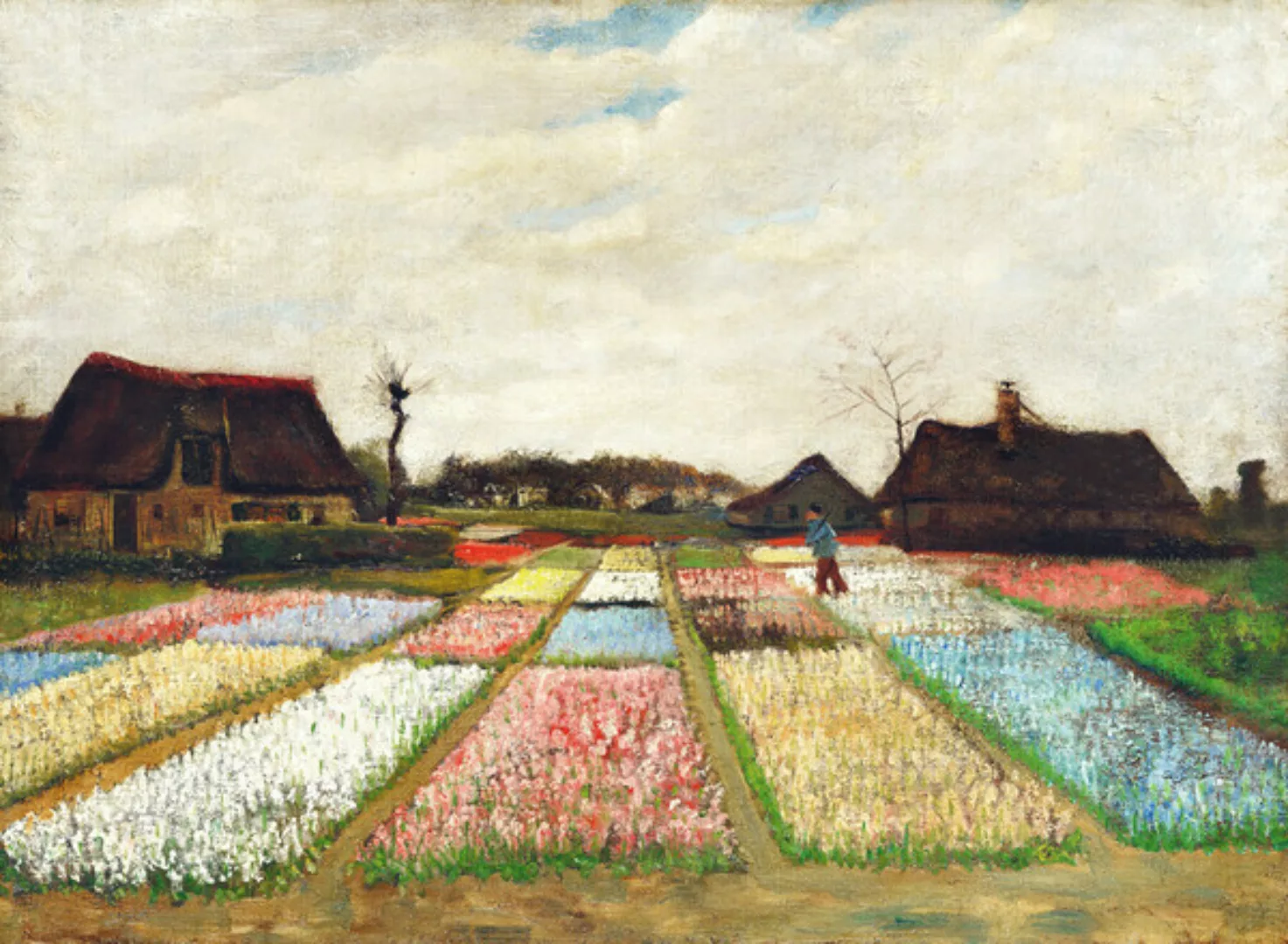 Poster / Leinwandbild - Vincent Van Gogh: Blumenbeete In Holland günstig online kaufen