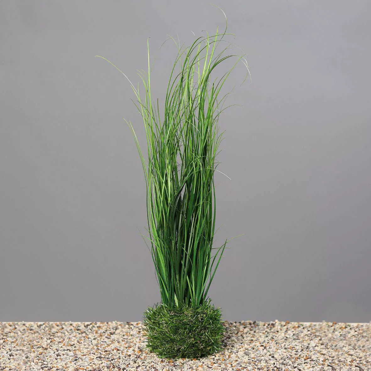 Kunstblume Gras mit Erdballen 80cm günstig online kaufen