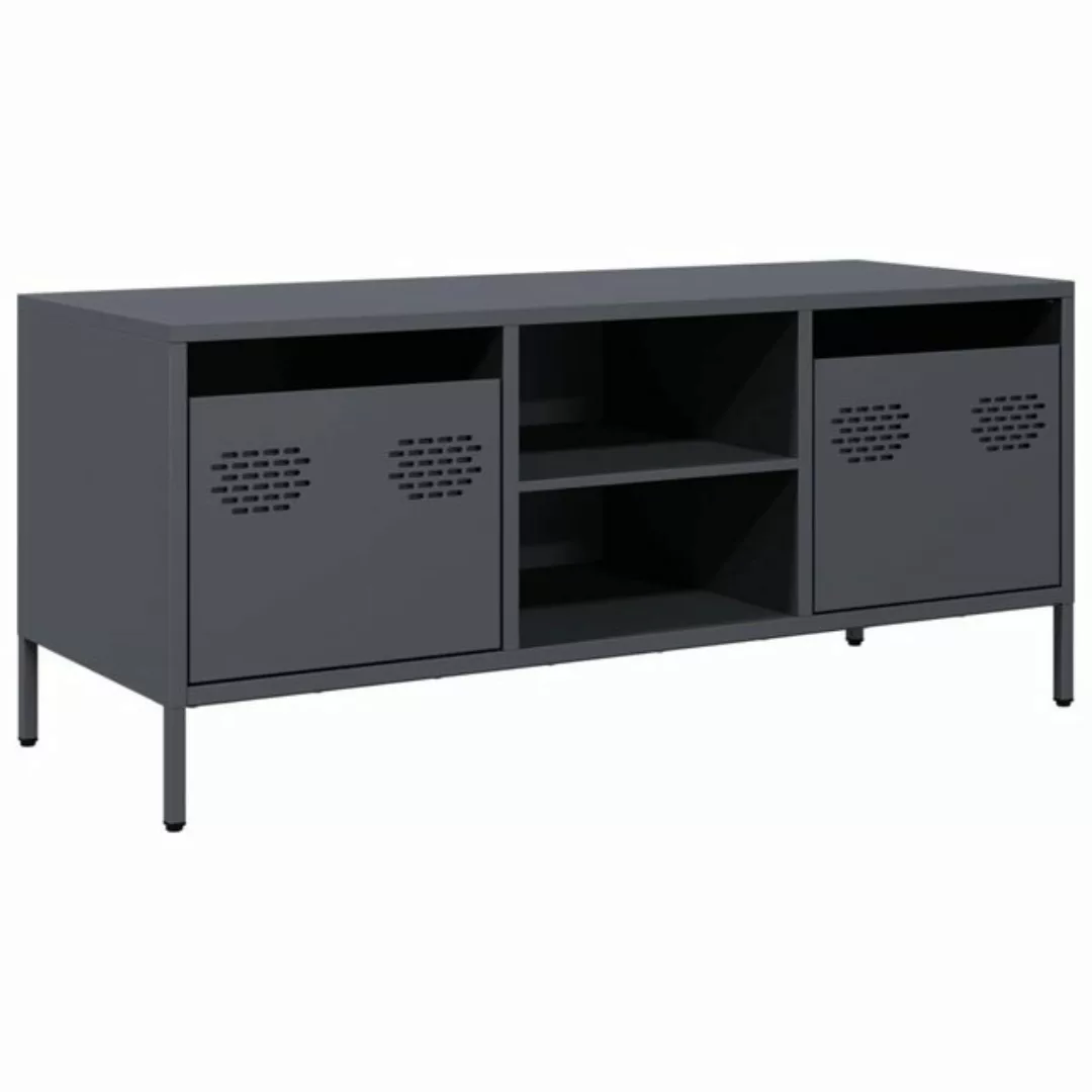 vidaXL TV-Schrank TV-Schrank Anthrazit 101,5x39x43,5 cm Kaltgewalzter Stahl günstig online kaufen