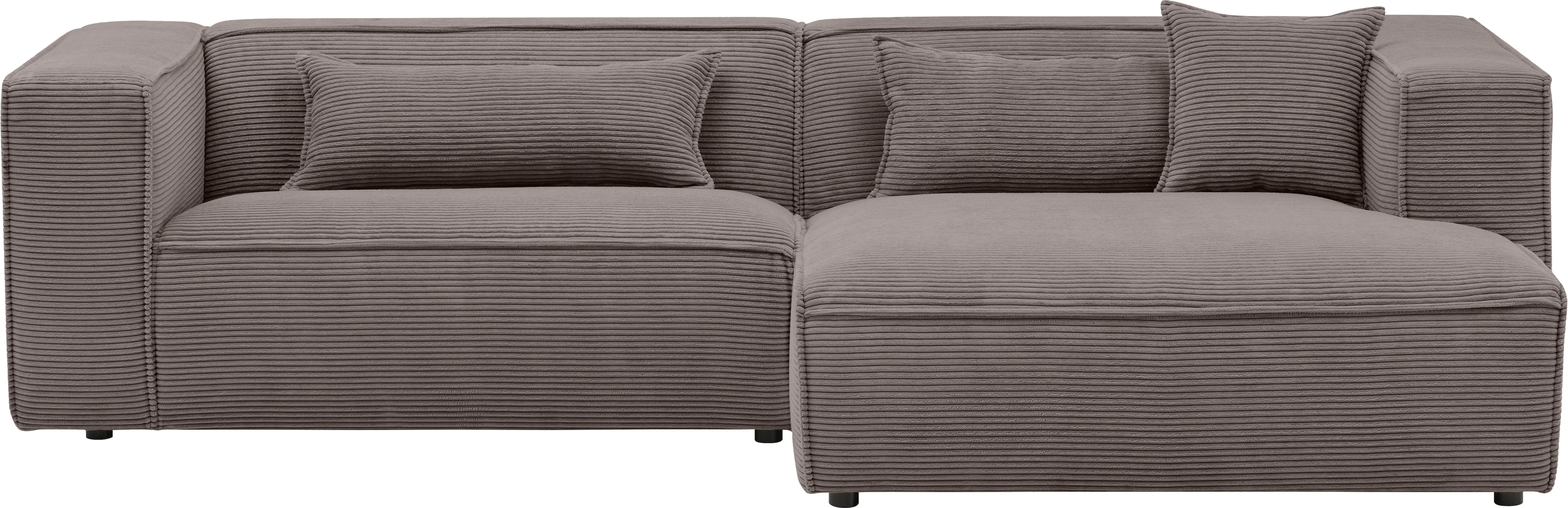 LeGer Home by Lena Gercke Ecksofa "PIARA mit Kedernaht in Cord oder Leineno günstig online kaufen