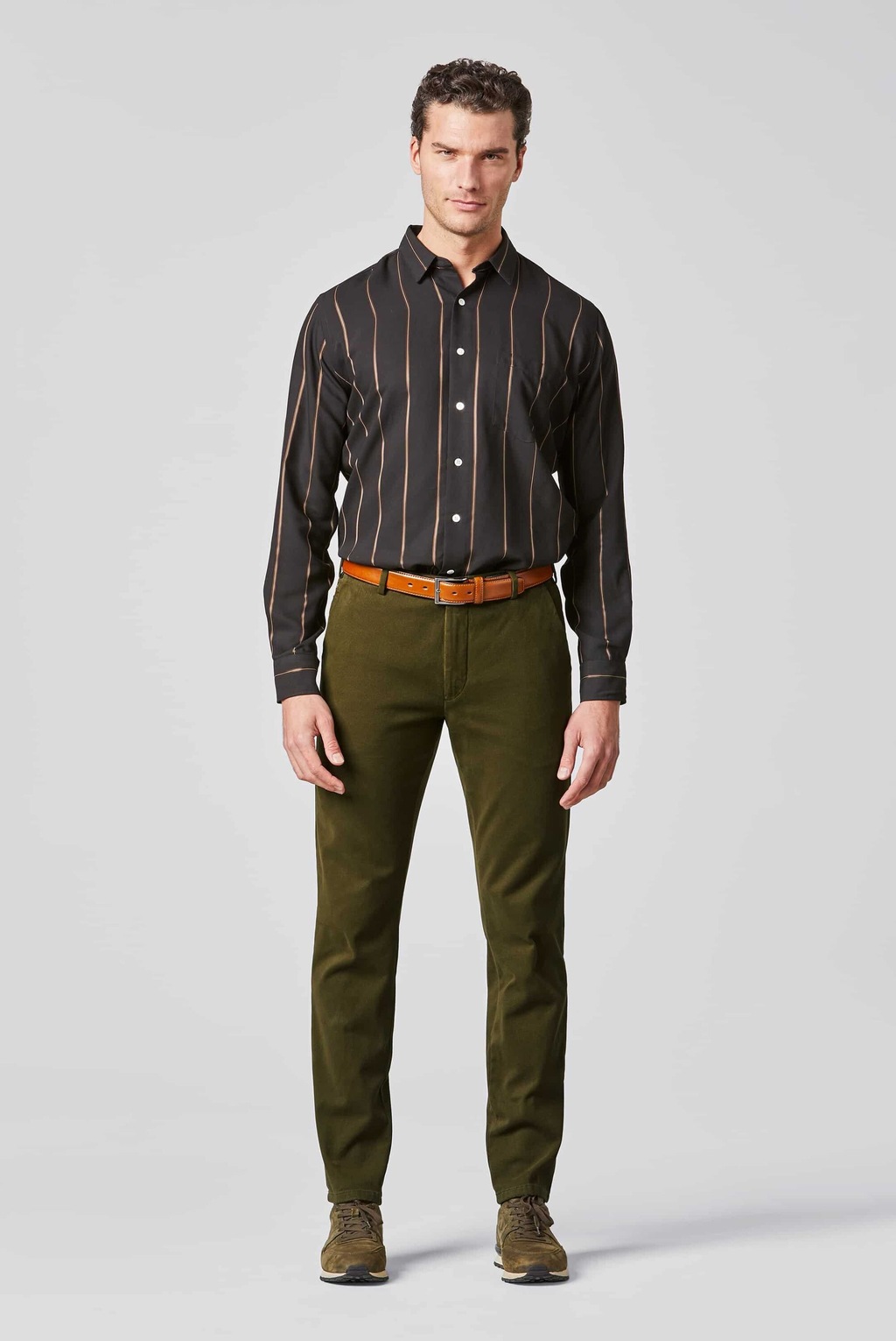 MEYER Chinos "Bonn", Super-Stretch Winter Twill günstig online kaufen