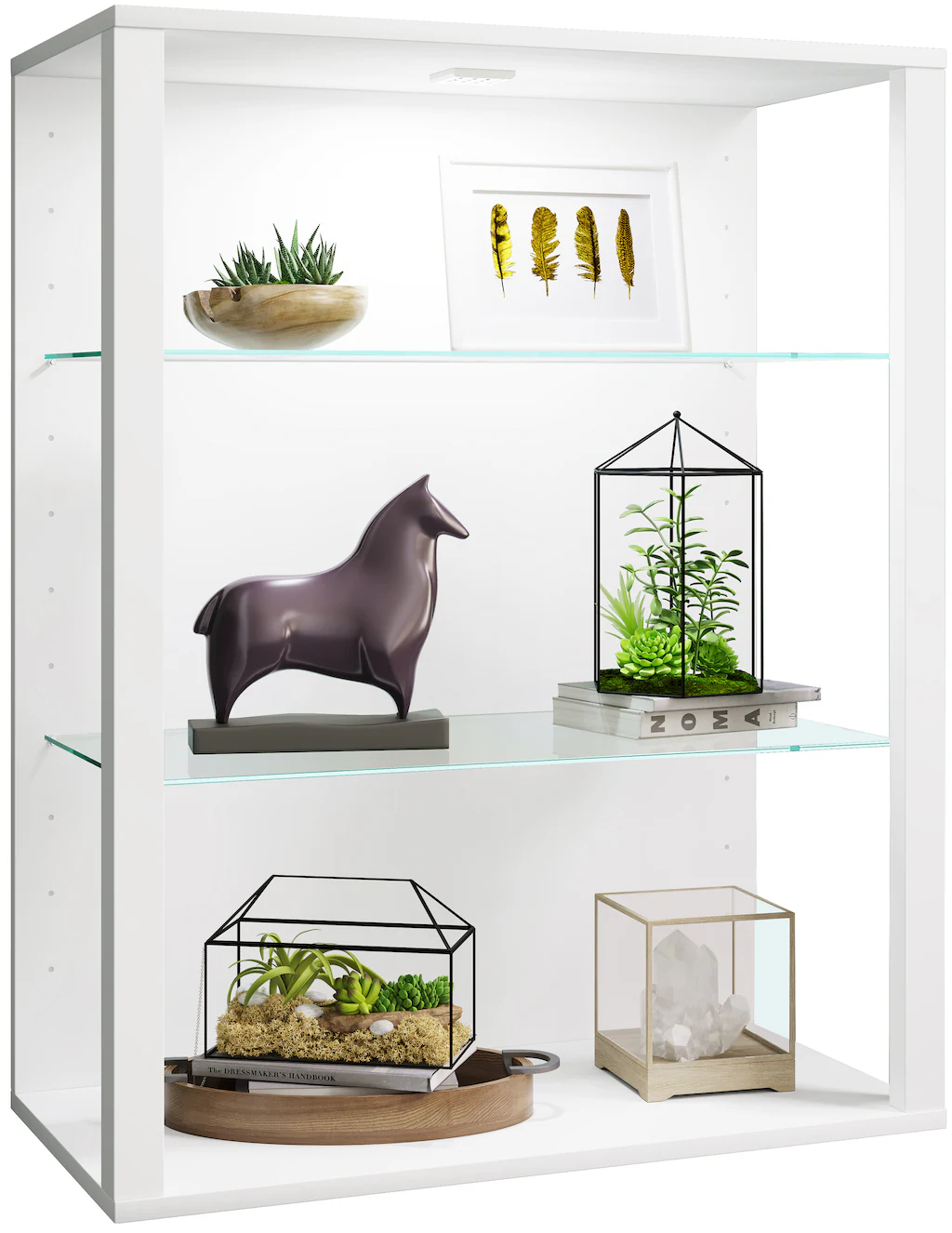 VCM Wandregal "VCM Glasvitrine hängend  Vitrine Glas mit ESG-Sicherheitsgla günstig online kaufen