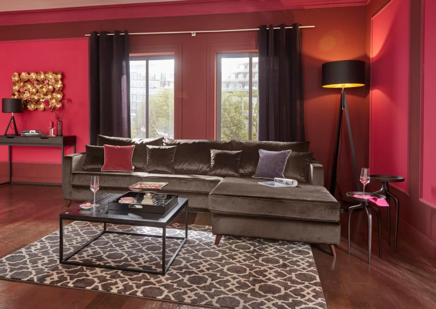 Guido Maria Kretschmer Home&Living Ecksofa "Renesse L-Form", lose Kissen, K günstig online kaufen