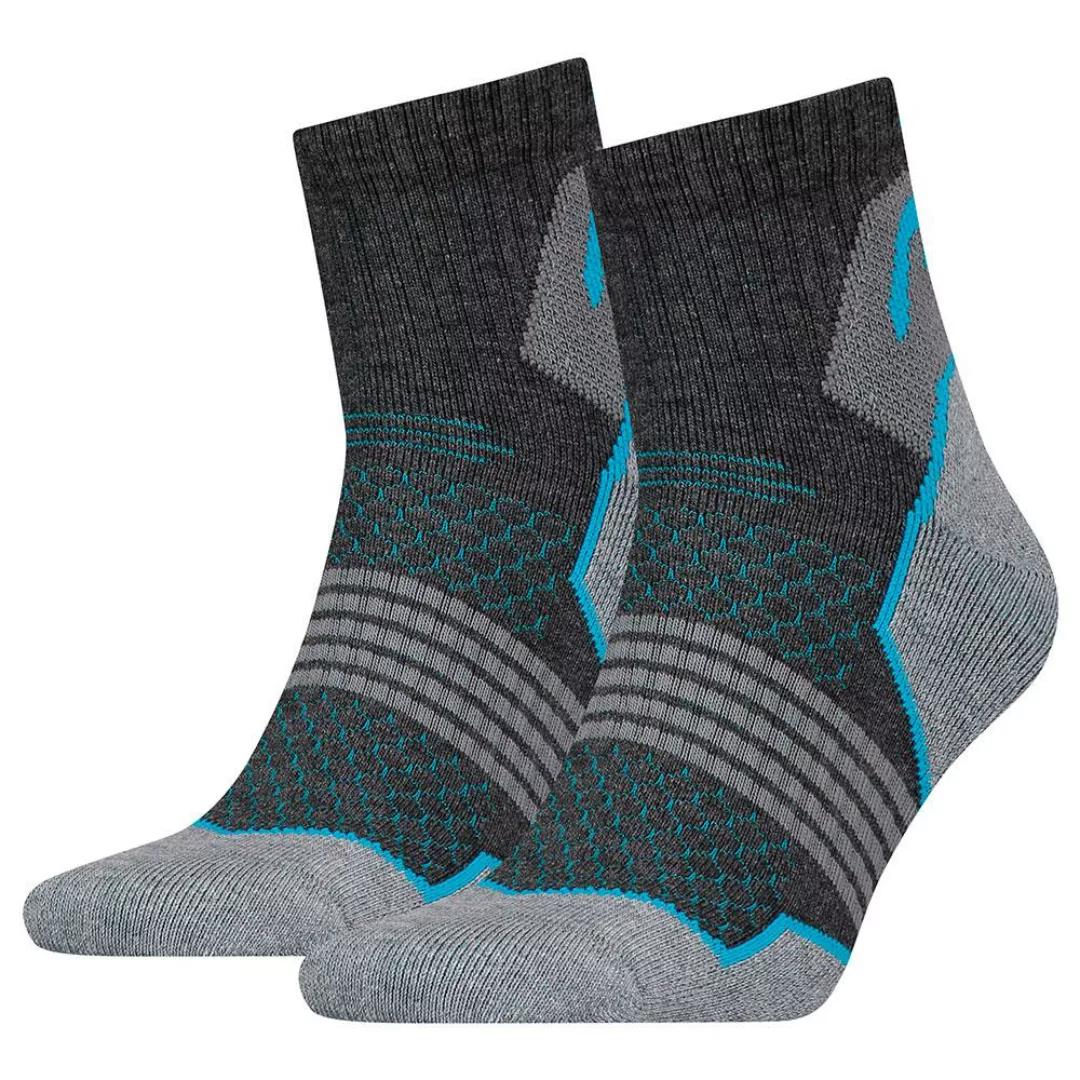 Head Hiking Quarter Socken 2 Paare EU 43-46 Grey / Blue günstig online kaufen