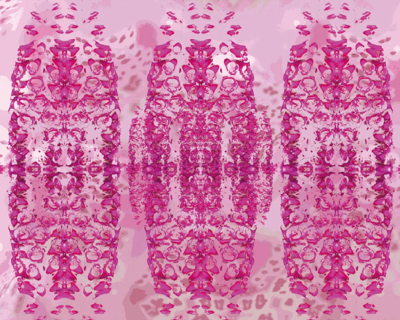 Fototapete "Rosa Ornamente" 4,00x2,50 m / Glattvlies Perlmutt günstig online kaufen