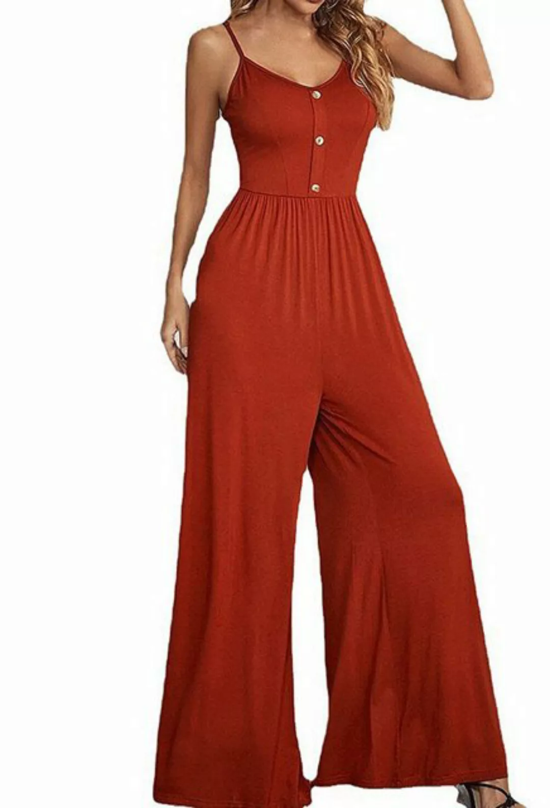 CHENIN 7/8-Overall Frauen Jumpsuit Casual Set ärmelloses lockeres Kleid Hos günstig online kaufen